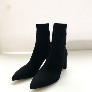 ZARA FABRIC HEELED ANKLE BOOTS DETAILS